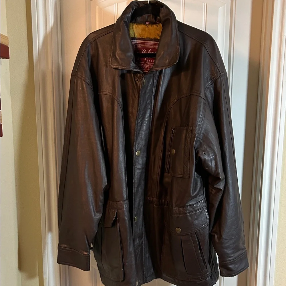 Urban Equipment Dark Brown Leather Jacket - Picture 1 of 10